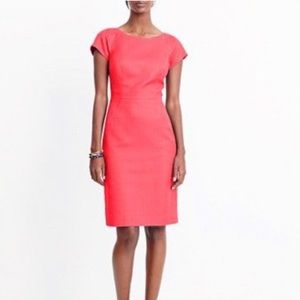 Coral basketweave dress
